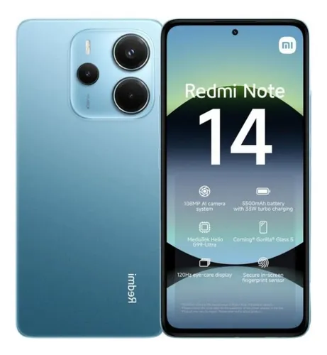 Xiaomi Redmi Note 14 – 256 GB – Azul
